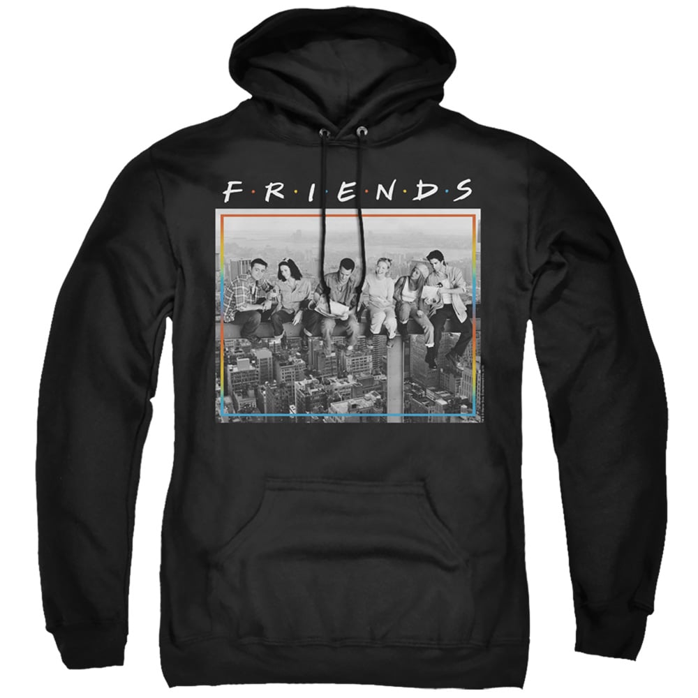 Friends & Lunch Break Adult Pull-Over Hoodie, Black - 4X