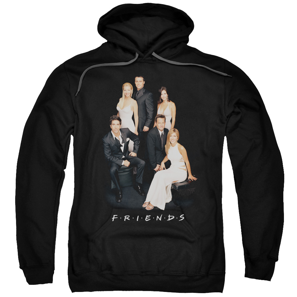 Friends & Classy Adult Pull-Over Hoodie, Black - Medium