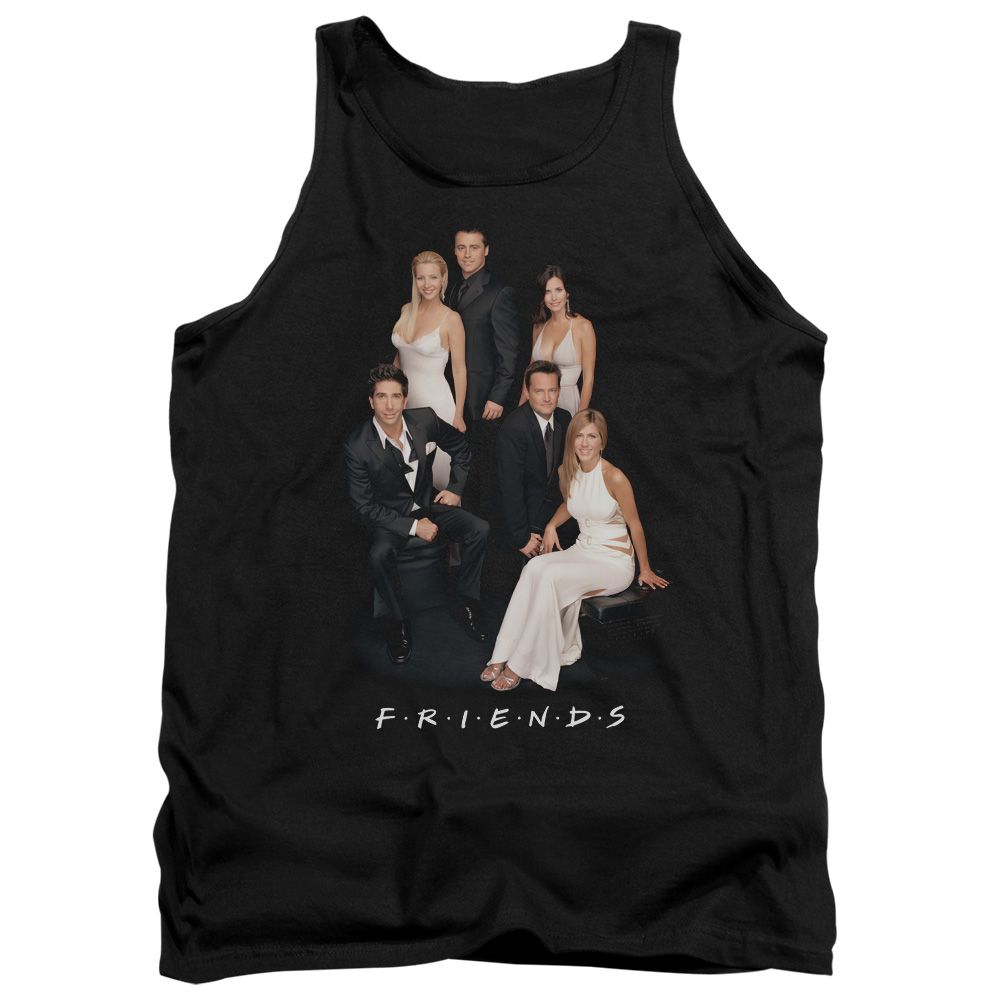 Friends & Classy Adult Tank Top, Black - Small