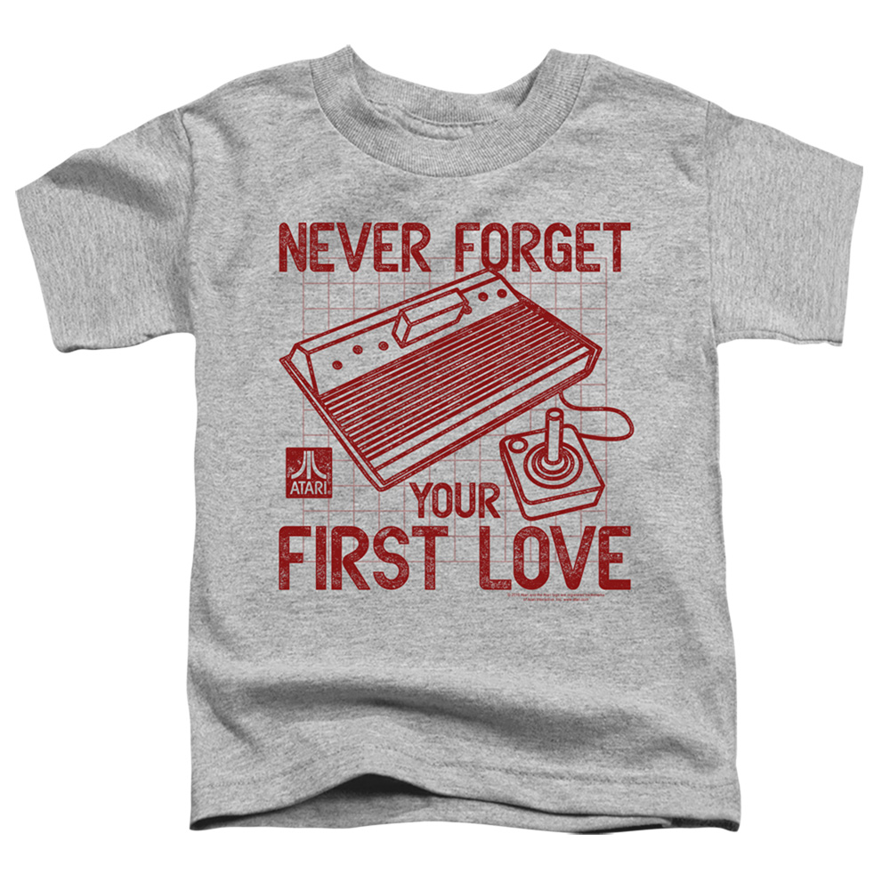 Atari & First Love - Short Sleeve Toddler Tee, Athletic Heather - Medium 3T