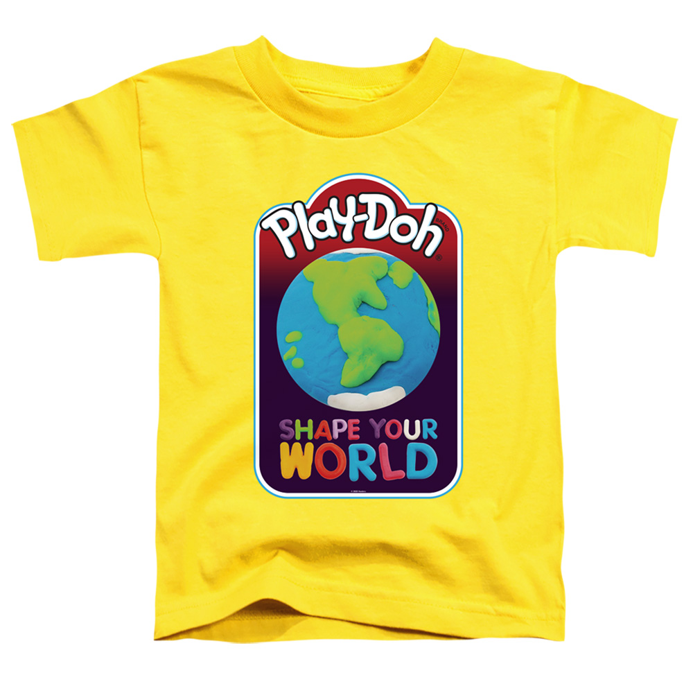 Play Doh & Shape Your World-Short Sleeve Toddler Tee, Yellow - Small 2T