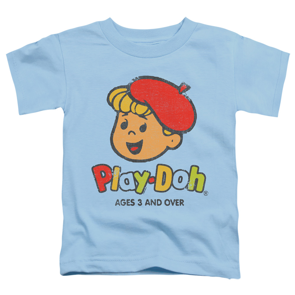 Play Doh & Age 3 & Up-Short Sleeve Toddler Tee, Light Blue - Large 4T