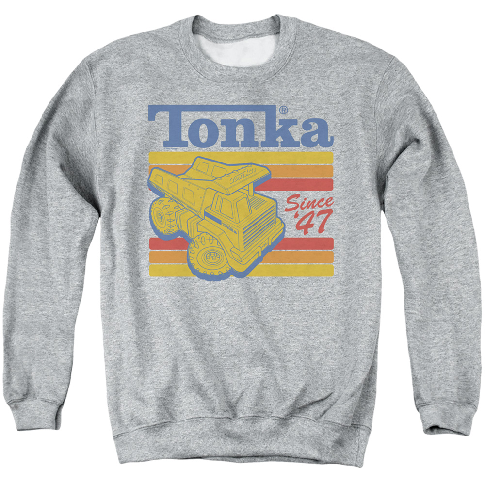 Tonka & Since 47-Adult Crewneck Sweatshirt, Athletic Heather - Medium