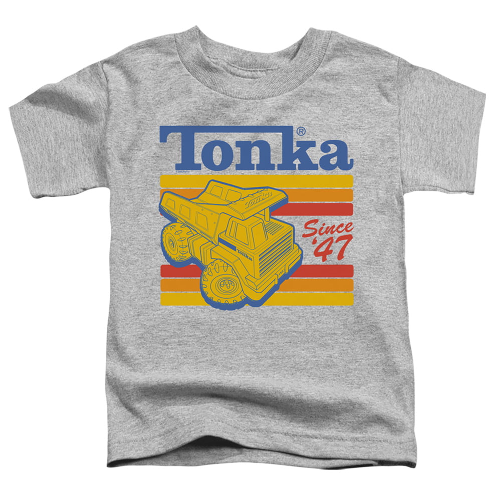 Tonka & Since 47-Short Sleeve Toddler Tee, Athletic Heather - Medium 3T