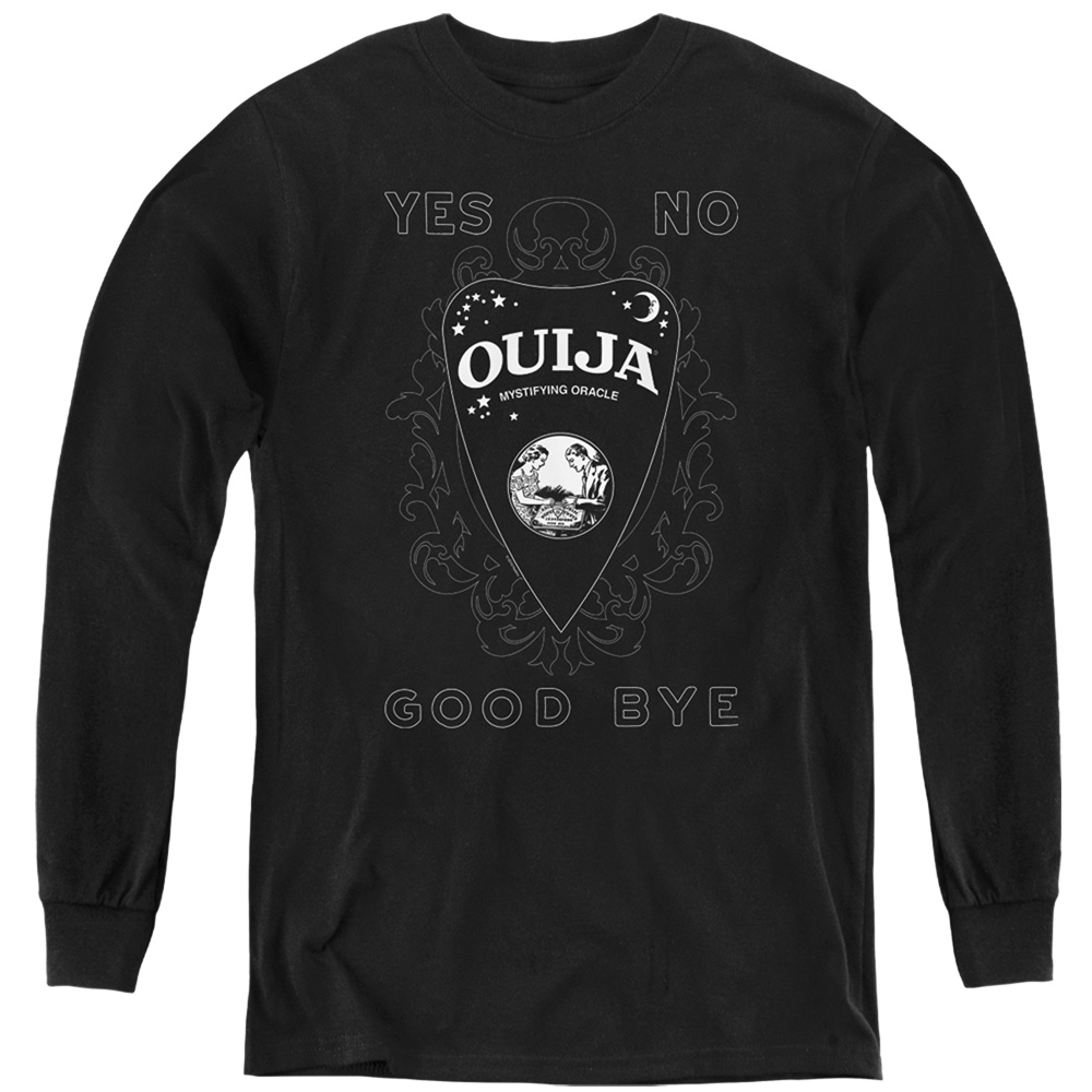 Ouija & Planchette-Youth Long Sleeve T-Shirt, Black - Medium