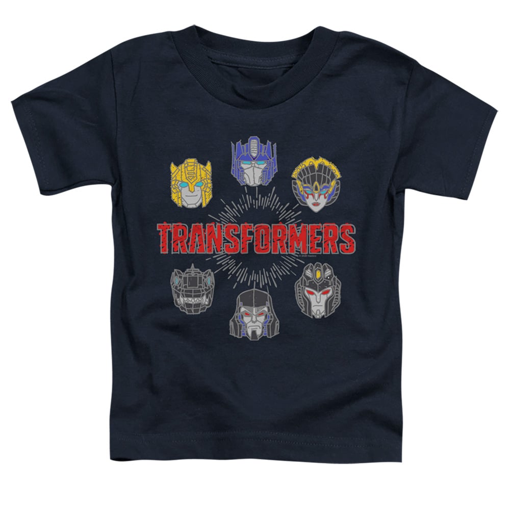 Transformers & Robo Halo-Short Sleeve Toddler Tee, Navy - Large 4T