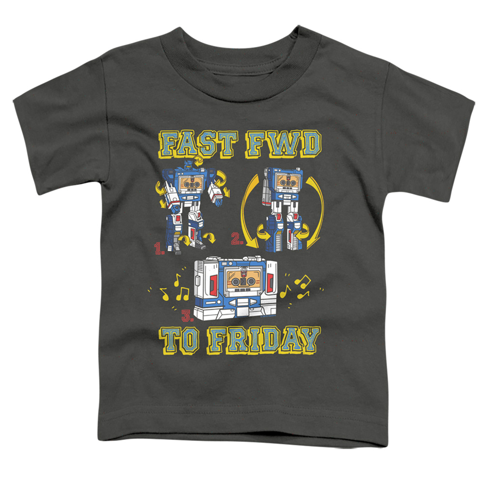 Transformers & Forward Friday-Short Sleeve Toddler Tee, Charcoal - Small 2T