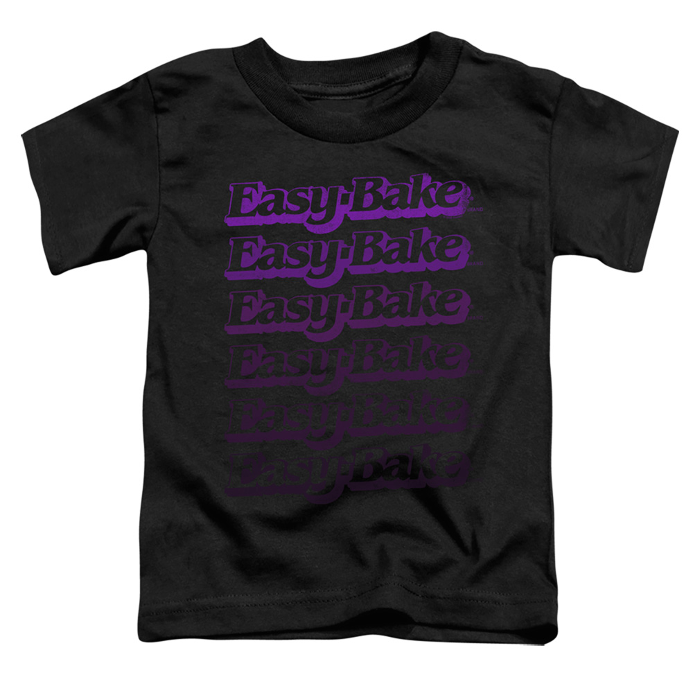 Easy Bake Oven & Faded-Short Sleeve Toddler Tee, Black - Small 2T