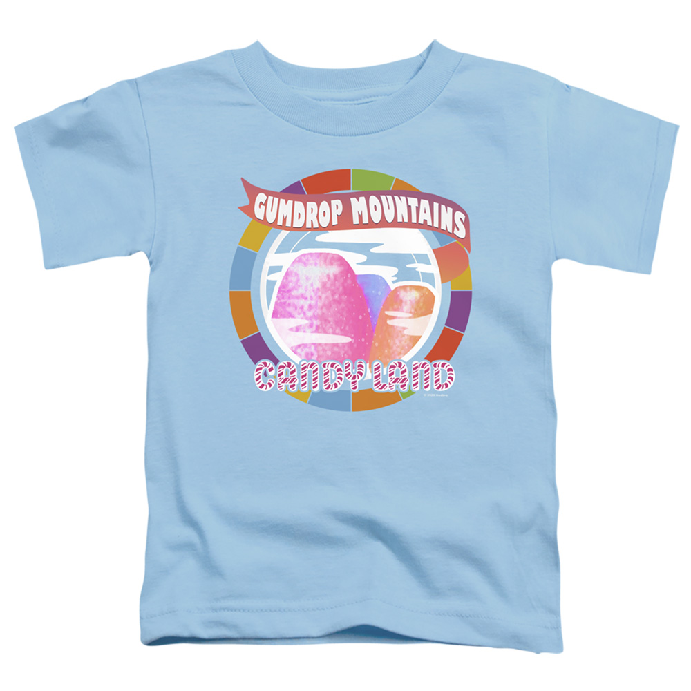Candy Land & Gumdrop Mountains-Short Sleeve Toddler Tee, Light Blue - Small 2T