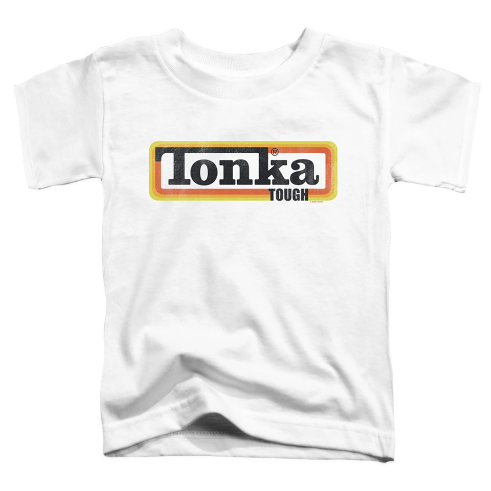 Tonka & Tonka Boxed Sign-Short Sleeve Toddler Tee, White - Medium 3T