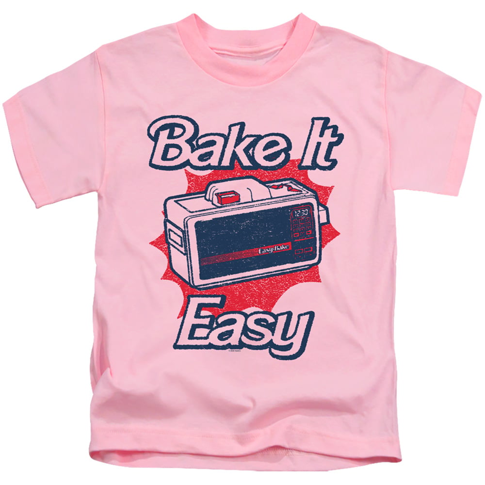HBRO435B-KT-1 Easy Bake Oven & Bake It Easy-Short Sleeve 18-1 Juvenile Sheer T-Shirt, Pink - Small 4