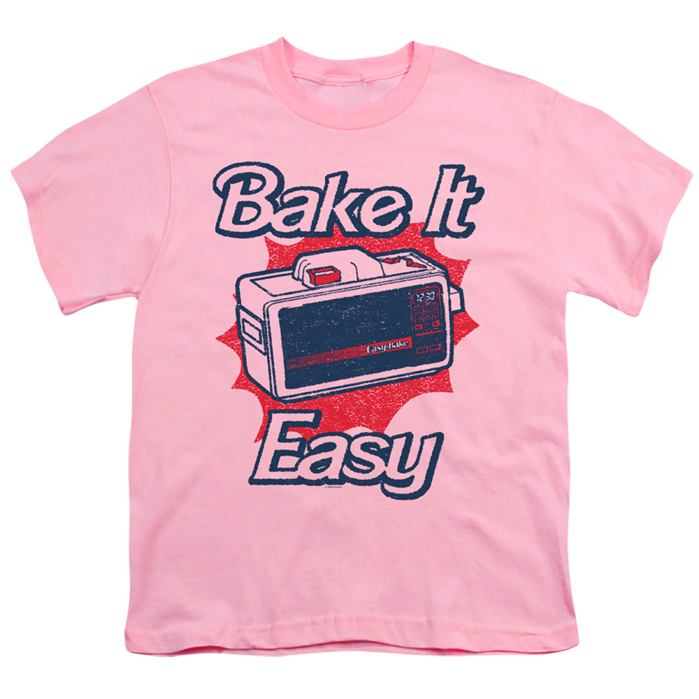 Easy Bake Oven & Bake It Easy-Short Sleeve 18-1 Youth T-Shirt, Pink - Medium
