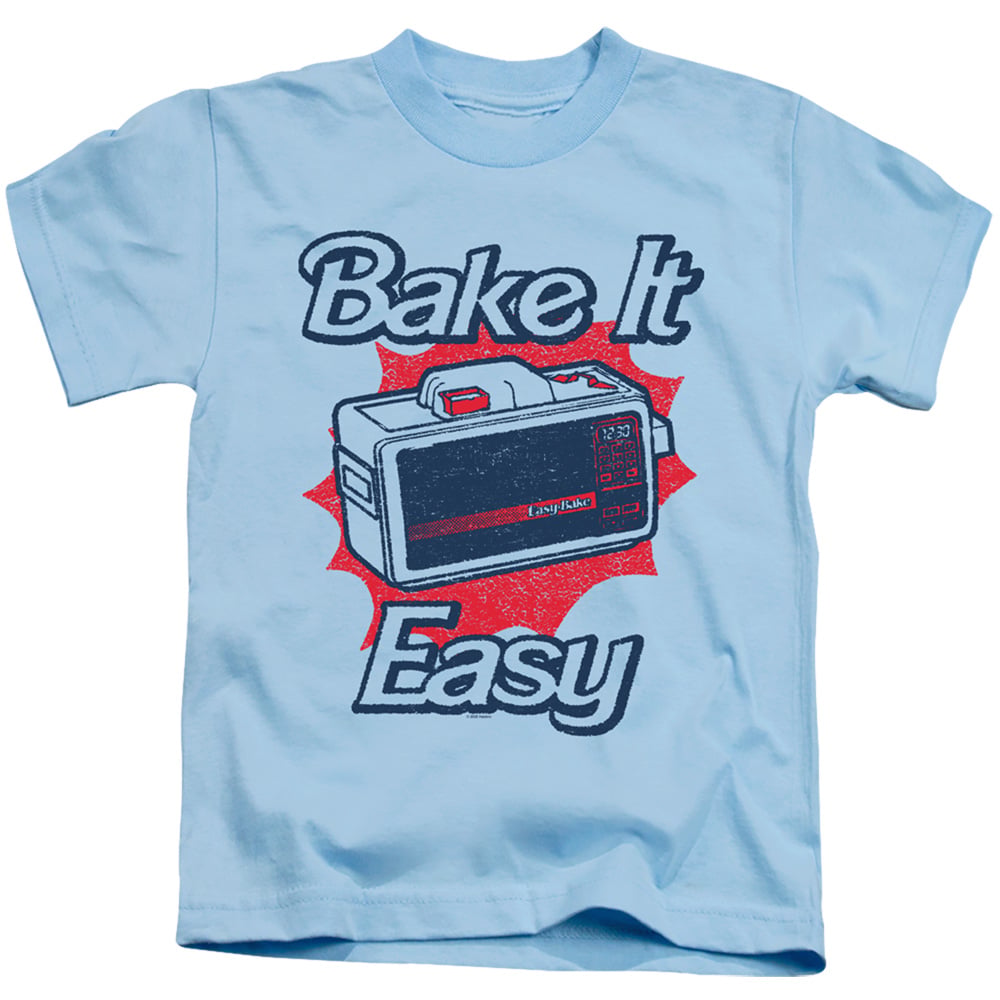 Easy Bake Oven & Bake It Easy-Short Sleeve 18-1 Juvenile Sheer T-Shirt, Light Blue - Small 4