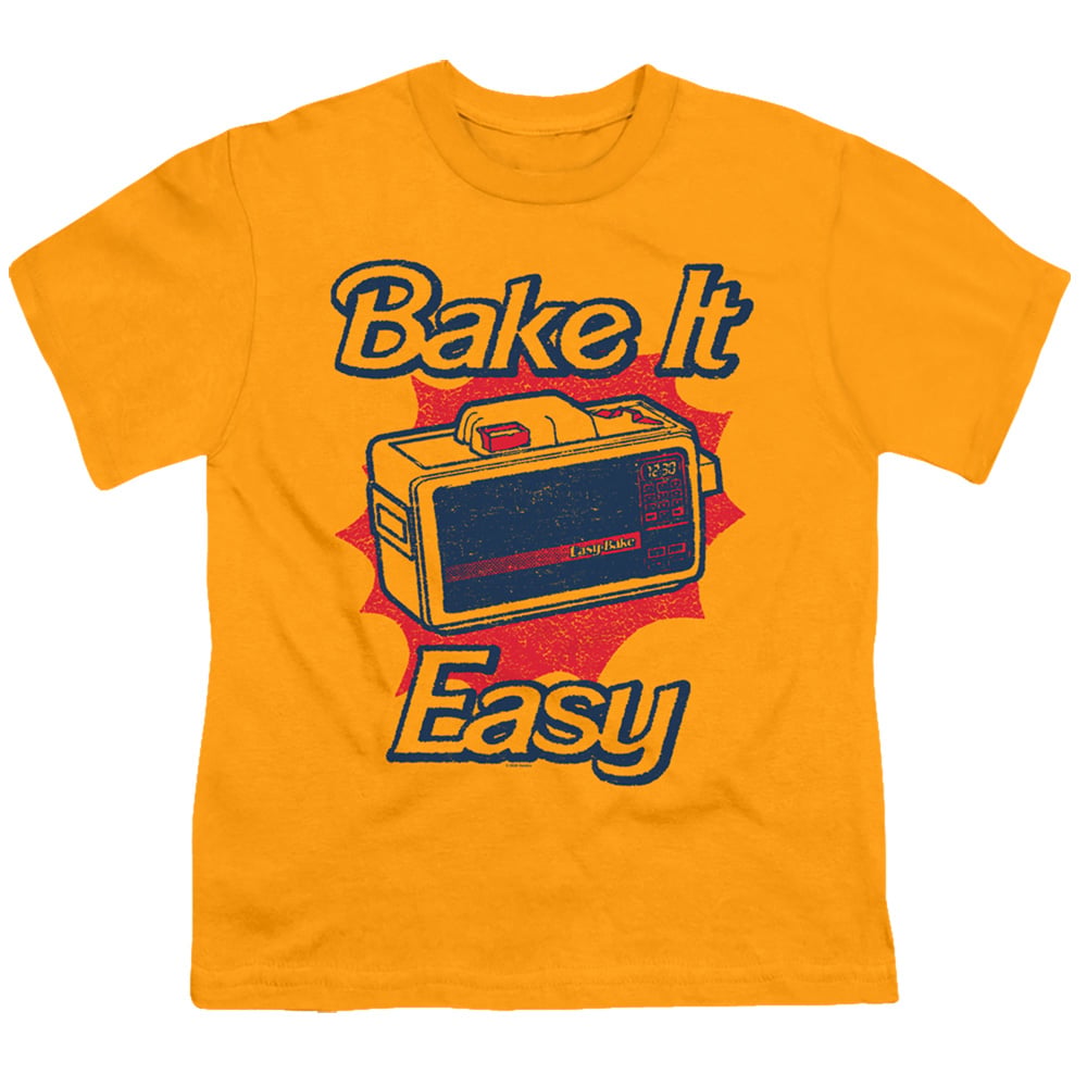 Easy Bake Oven & Bake It Easy-Short Sleeve 18-1 Youth T-Shirt, Gold - Medium