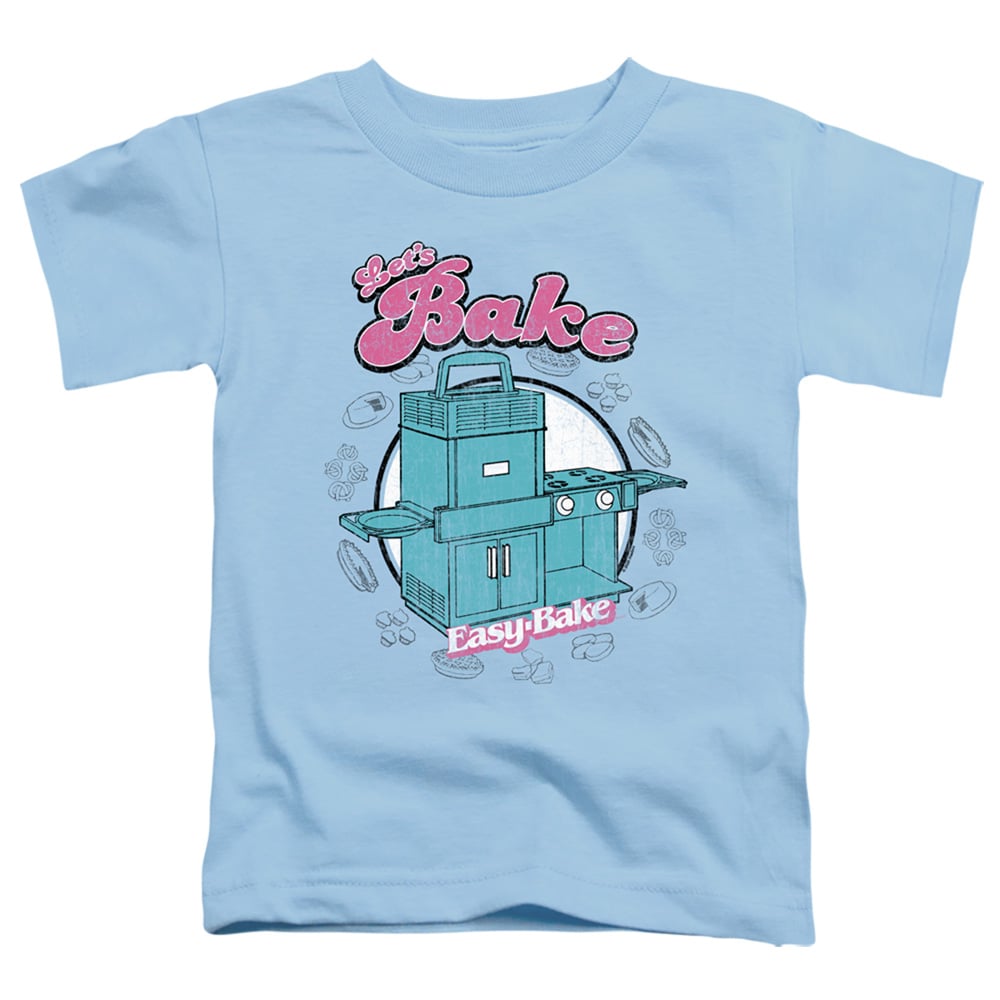 Easy Bake Oven & Lets Bake-Short Sleeve Toddler Tee, Light Blue - Large 4T