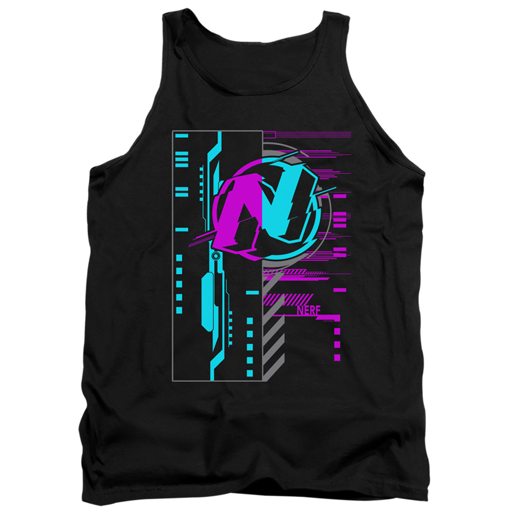 Nerf & Cyber-Adult Tank Top, Black - Medium