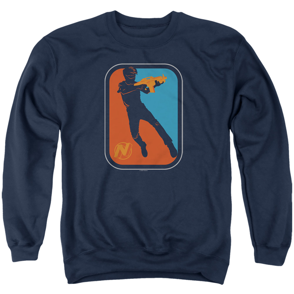 Nerf & Nerf Pro-Adult Crewneck Sweatshirt, Navy - Extra Large