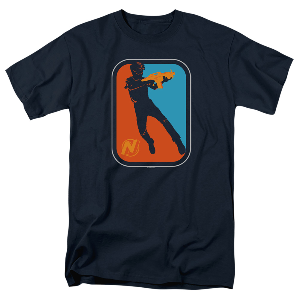 Nerf & Nerf Pro-Short Sleeve 18-1 Adult T-Shirt, Navy - Medium