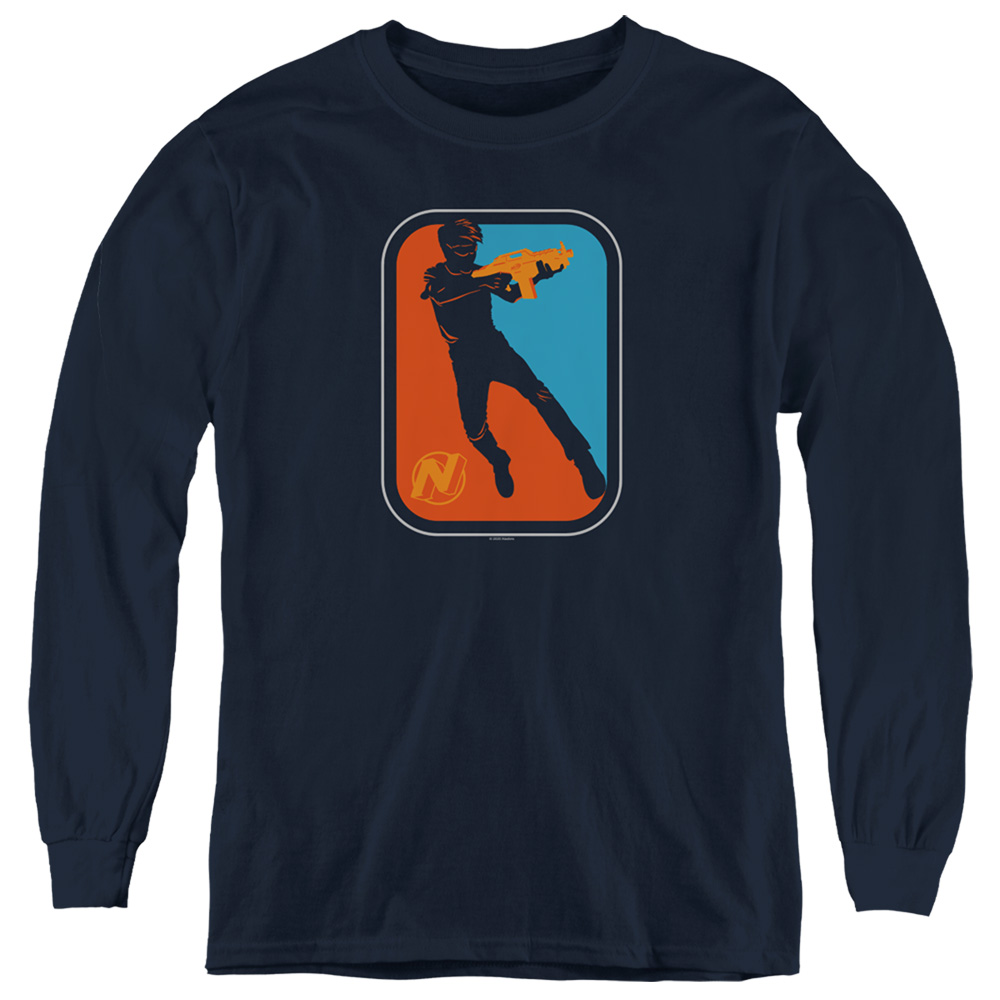 Nerf & Nerf Pro-Youth Long Sleeve T-Shirt, Navy - Large
