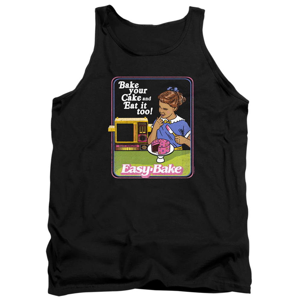 Easy Bake Oven & Bake Your Cake-Adult Tank Top, Black - Medium