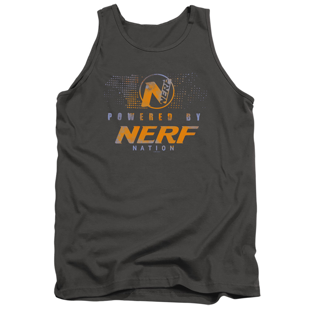 Nerf & Powered by Nerf Nation-Adult Tank Top, Charcoal - Large