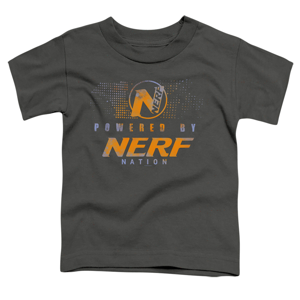 Nerf & Powered by Nerf Nation-Short Sleeve Toddler Tee, Charcoal - Large 4T