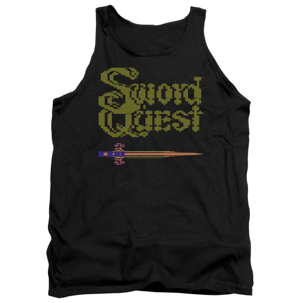ATRI207-TK-2 Atari & 8 Bit Sword Adult Cotton Tank Top, Black - Medium