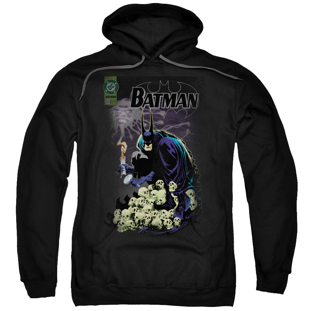 BM1843-AFTH-7 Batman & Cover No. 516 Adult Pull-Over Hoodie, Black - 4X -  Trevco