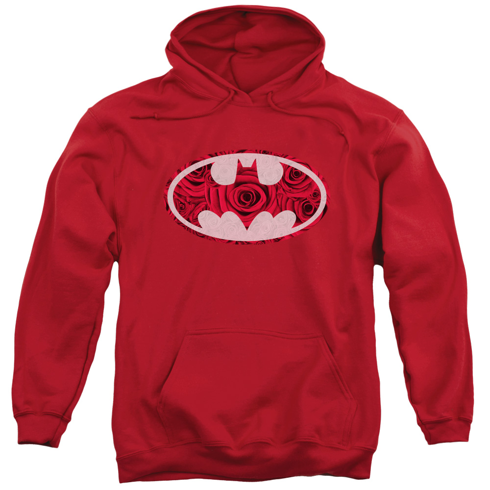 BM2628-AFTH-2 Batman & Rosey Signal Adult Pull-Over Hoodie, Red - Medium -  Trevco
