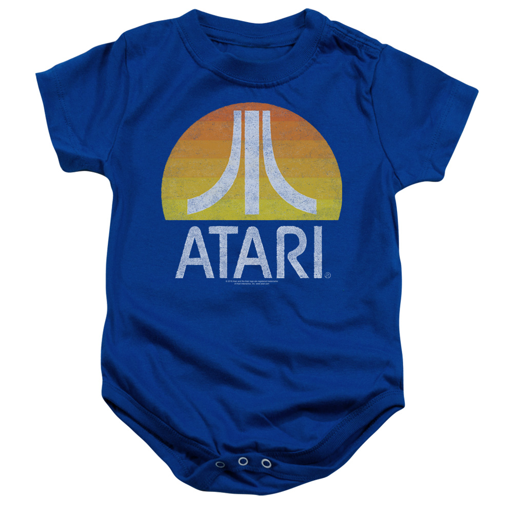 ATRI107-SS-3 Atari & Sunrise Eroded Infant Cotton Snapsuit, Royal Blue - Large - 18 Months