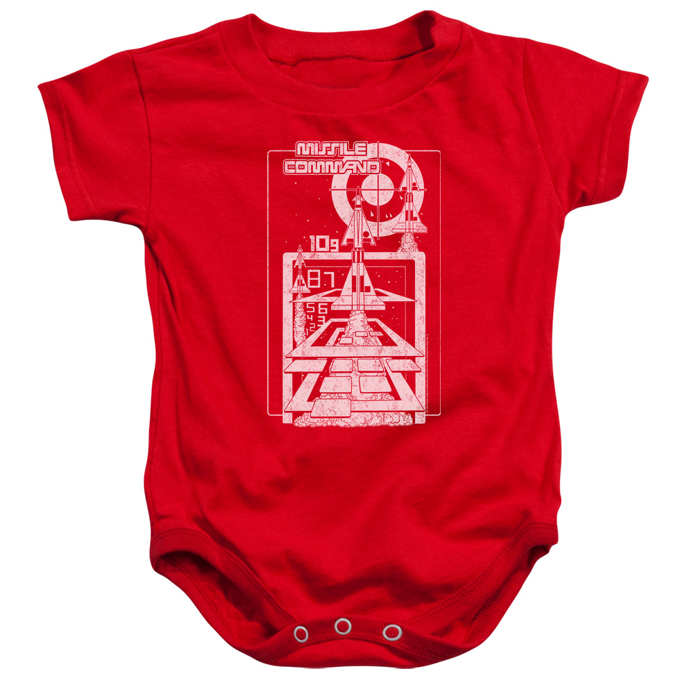 ATRI139-SS-4 Atari & Lift Off Infant Cotton Snapsuit, Red - Extra Large - 24 Months