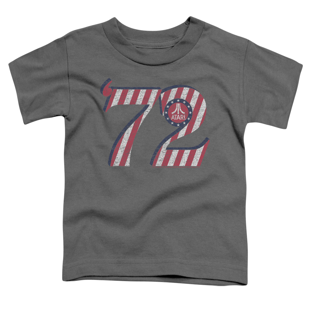 ATRI178-TT-2 Atari & Atari 72 Toddler Cotton Short Sleeve T-Shirt, Charcoal - Medium - 3 Toddler