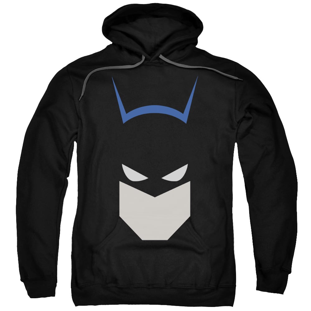 BM2429-AFTH-7 Batman & Bat Head Adult Pull-Over Hoodie, Black - 4X -  Trevco