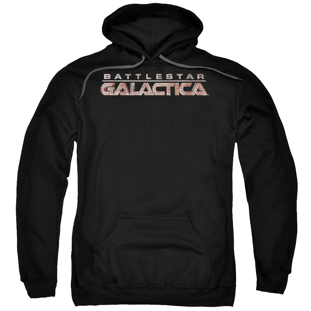 BSG101-AFTH-7 BSG & Logo Adult Pull-Over Hoodie, Black - 4X -  Trevco