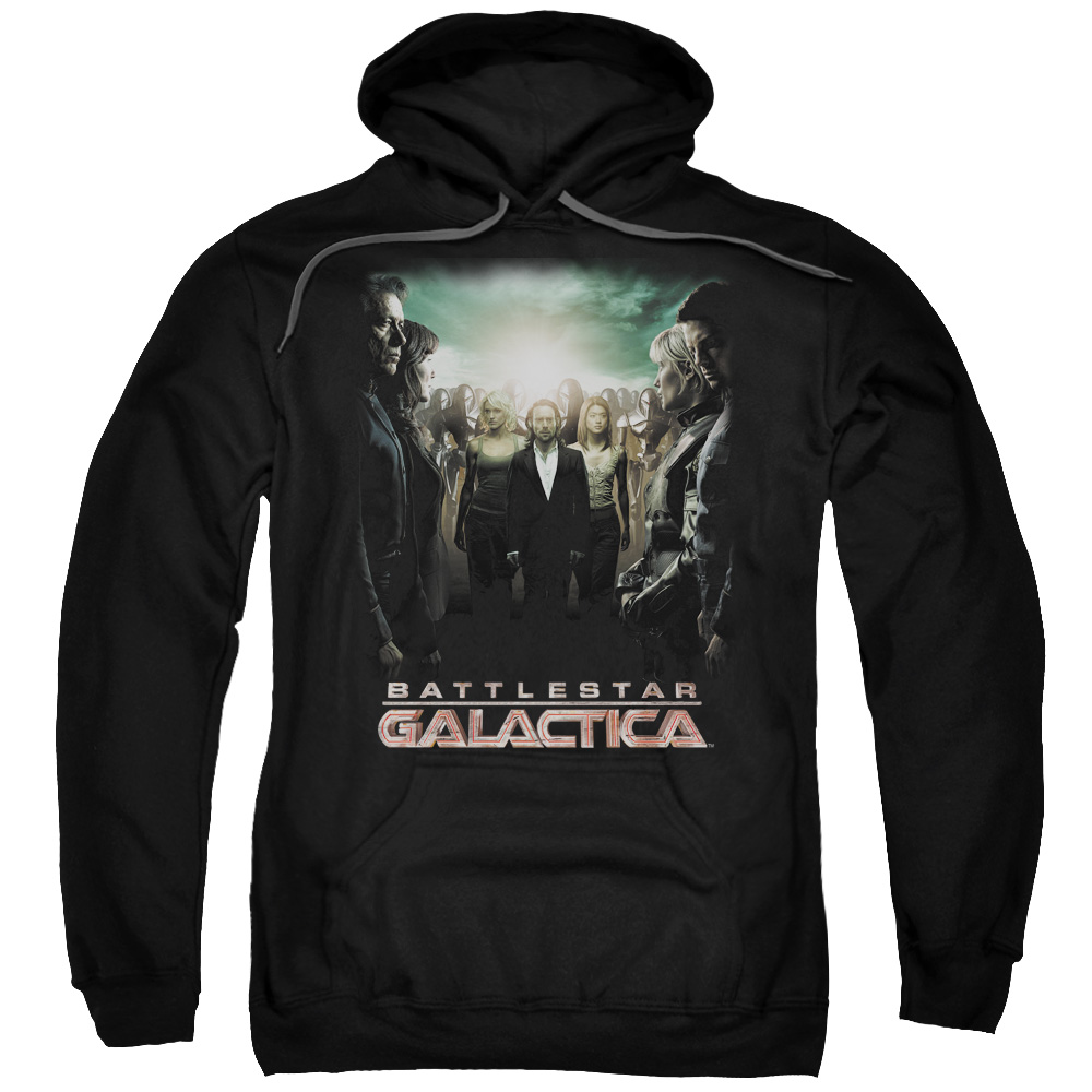 BSG130-AFTH-7 BSG & Crossroads Adult Pull-Over Hoodie, Black - 4X -  Trevco