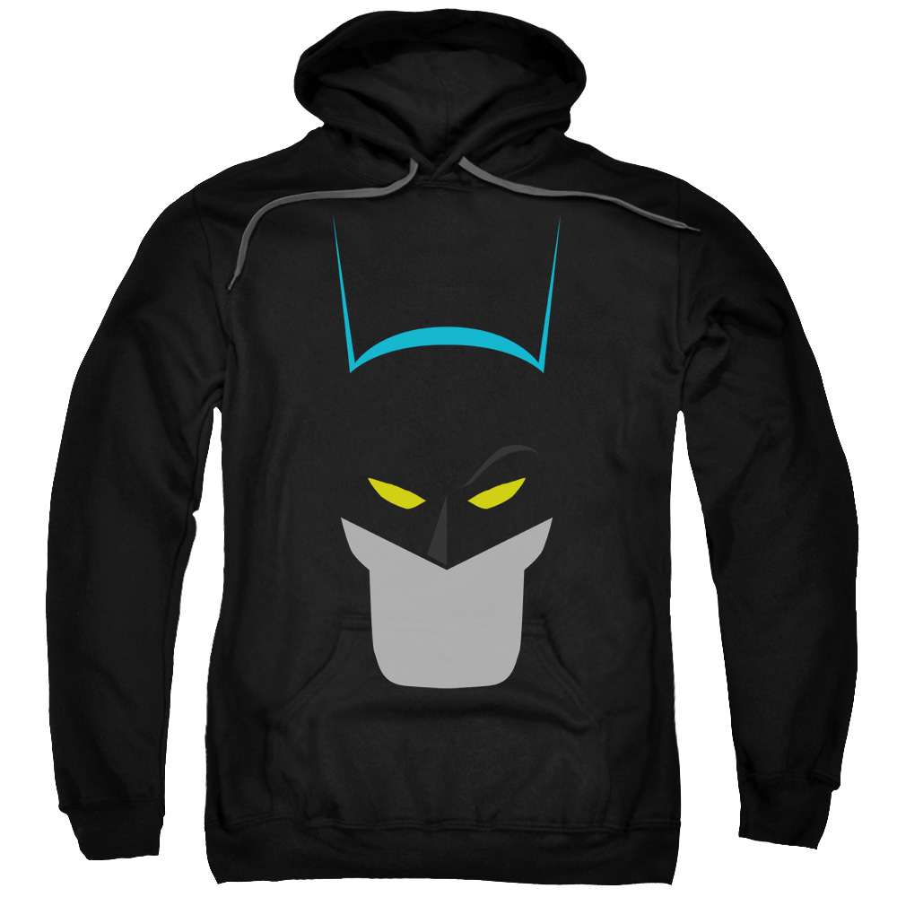 BM2189-AFTH-7 Batman & Simplified Adult Pull-Over Hoodie, Black - 4X -  Trevco