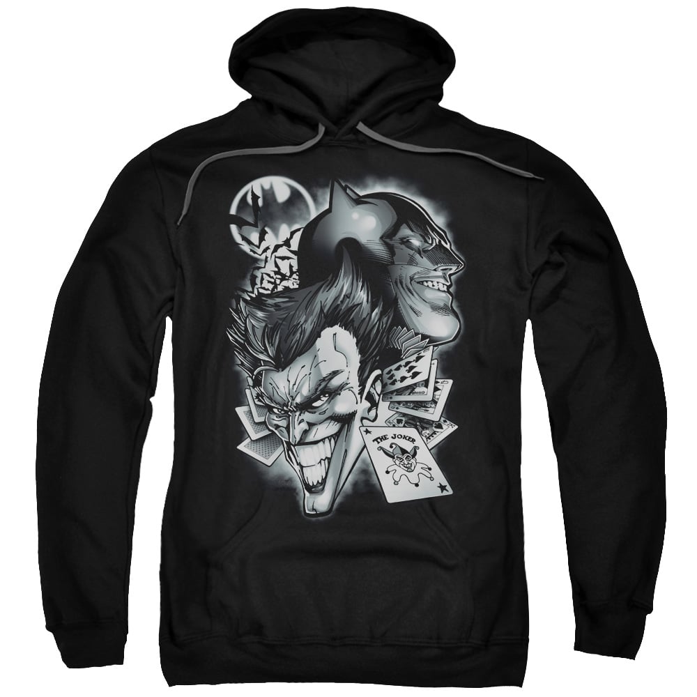 BM2250-AFTH-7 Batman & Archenemies Adult Pull-Over Hoodie, Black - 4X -  Trevco