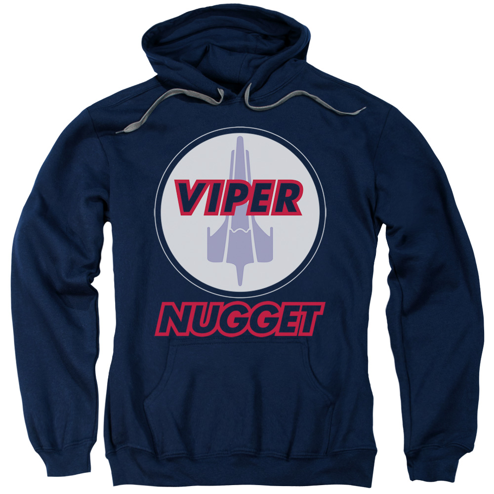 BSG179-AFTH-3 BSG & Nugget Adult Pull-Over Hoodie, Navy - Large