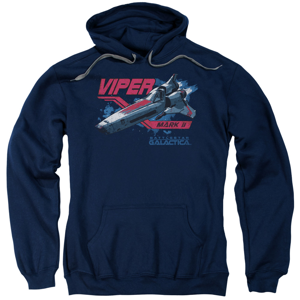 BSG219-AFTH-4 BSG & Viper Mark II Adult Pull-Over Hoodie, Navy - Extra Large