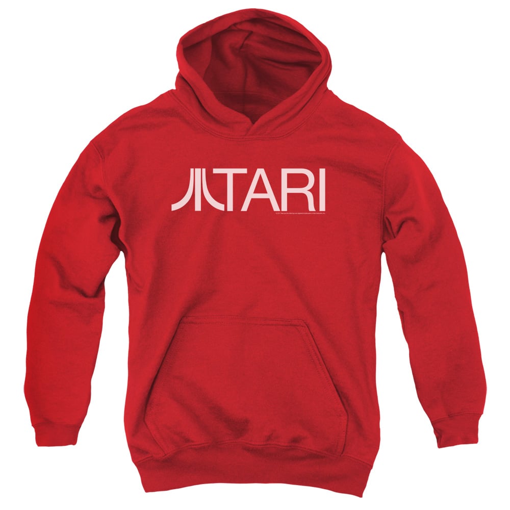 ATRI158-YFTH-2 Atari & Atari Youth Cotton Pull-Over Hoodie, Red - Medium