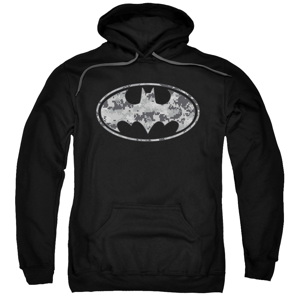 Batman & Urban Camo Shield Adult Pull-Over Hoodie, Black - 4X -  NewGroove, NE1977565