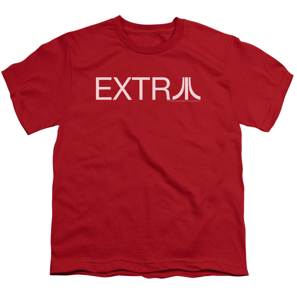 ATRI162-YT-2 Atari & Extra Short Sleeve Cotton Youth 18-1 T-Shirt, Red - Medium