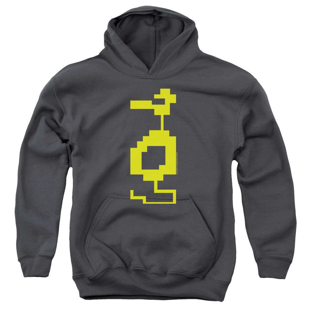 Atari & Dragon Youth Cotton Pull-Over Hoodie, Charcoal - Small