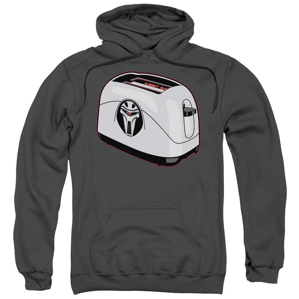 BSG & Toaster Adult Pull-Over Hoodie, Charcoal - Small