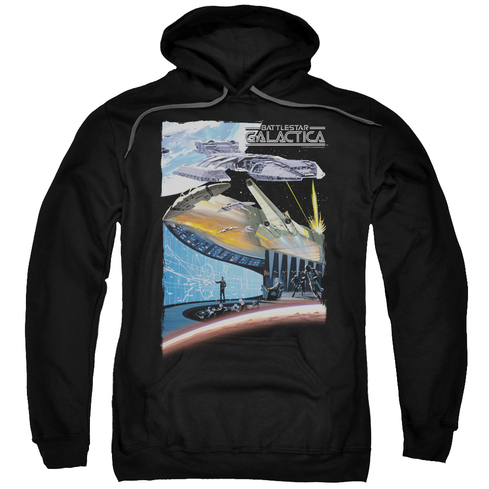 BSG & Concept Art Adult Pull-Over Hoodie, Black - 2X