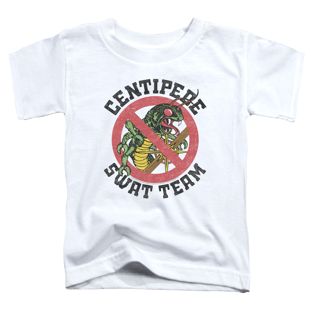ATRI121-TT-2 Atari & Swat Team Short Sleeve Cotton Toddler T-Shirt, White - Medium - 3 Toddler
