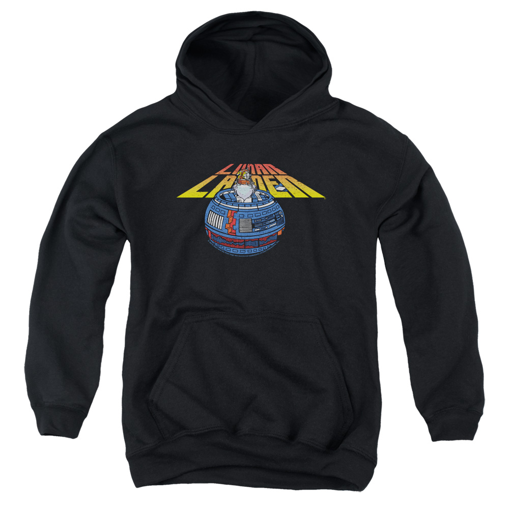 Atari & Lunar Globe Youth Cotton Pull-Over Hoodie, Black - Small