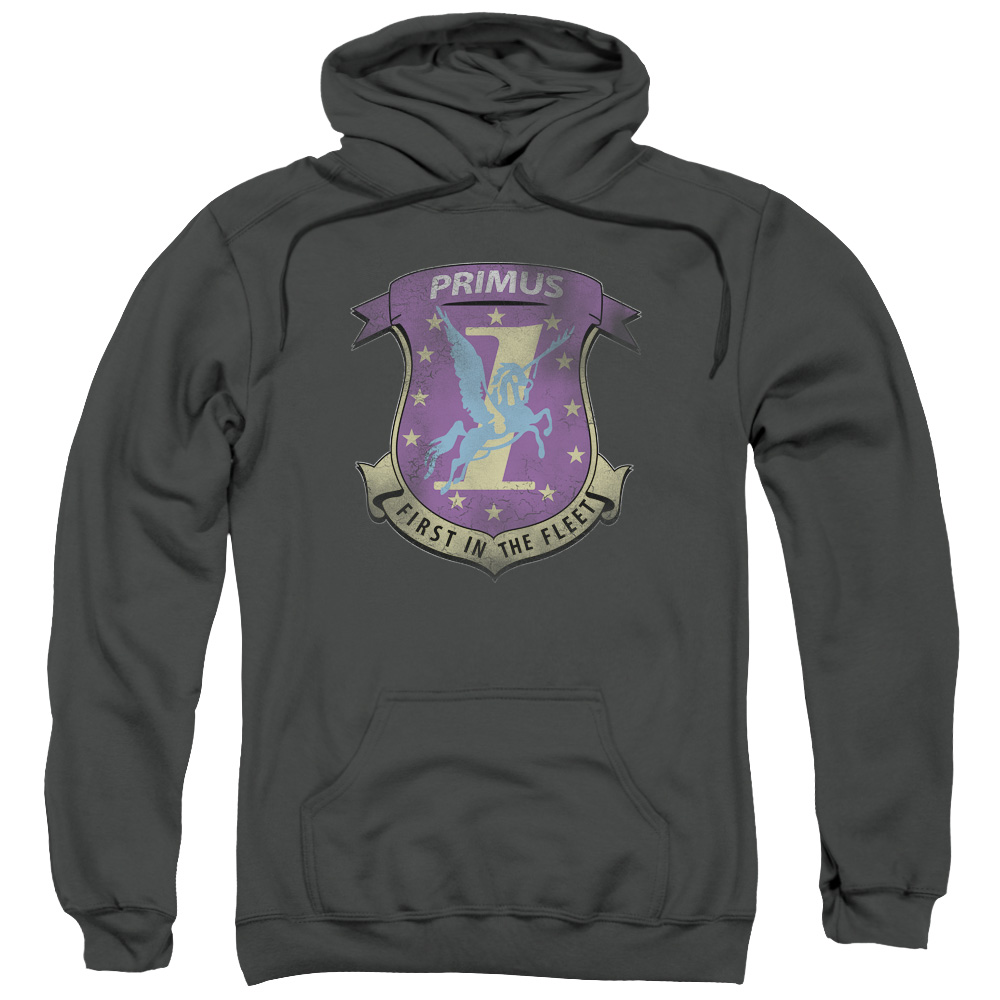 BSG & Primas Badge Adult Pull-Over Hoodie, Charcoal - Medium