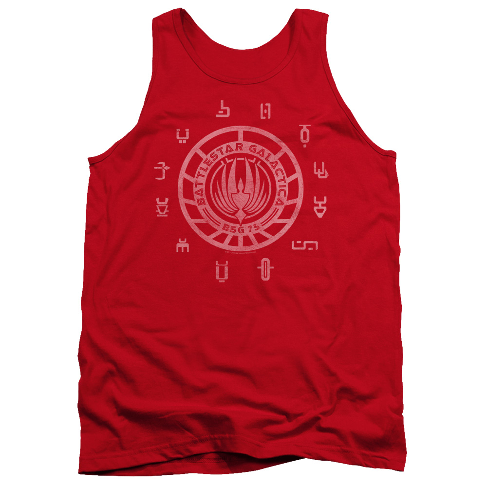 BSG199-TK-2 BSG & Colonies Adult Cotton Tank Top, Red - Medium