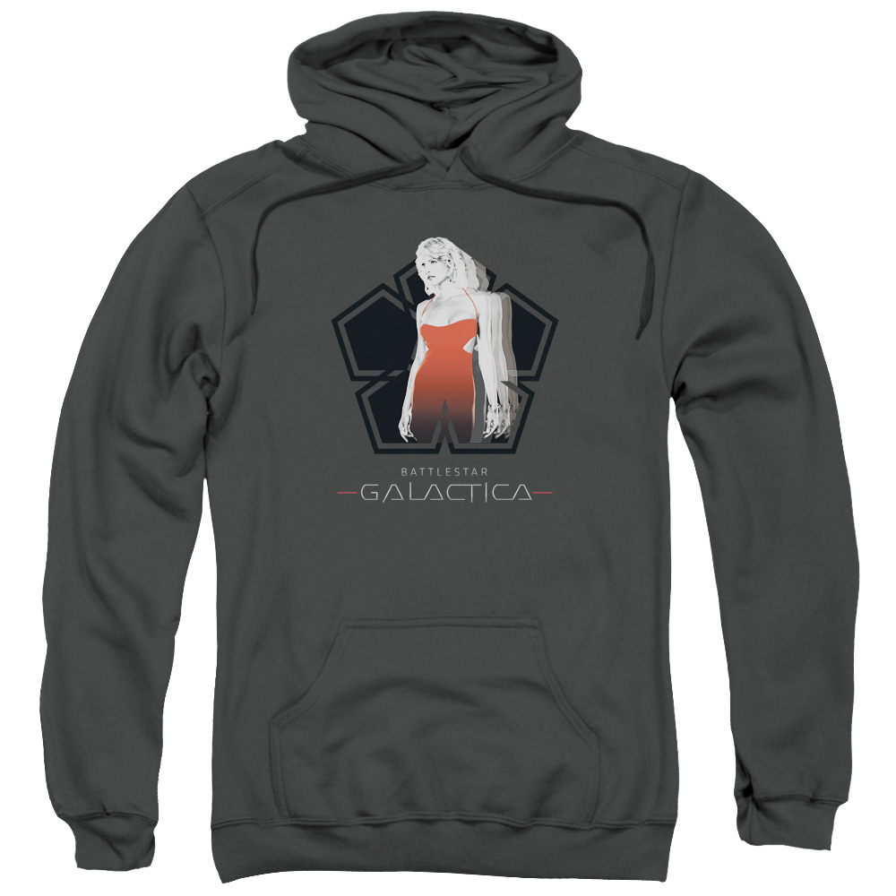 BSG & Cylon Tech Adult Pull-Over Hoodie, Charcoal - Medium